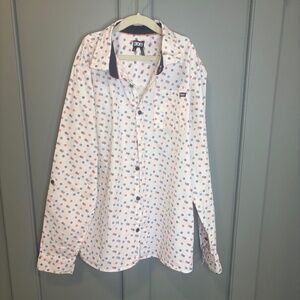 DKNY Boys' Button-up Shirt Long Sleeve Collared Size XL (18/20)